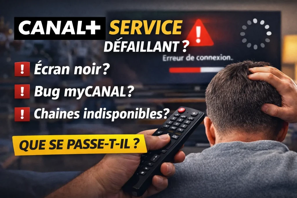 Problème de connexion sur Canal+
