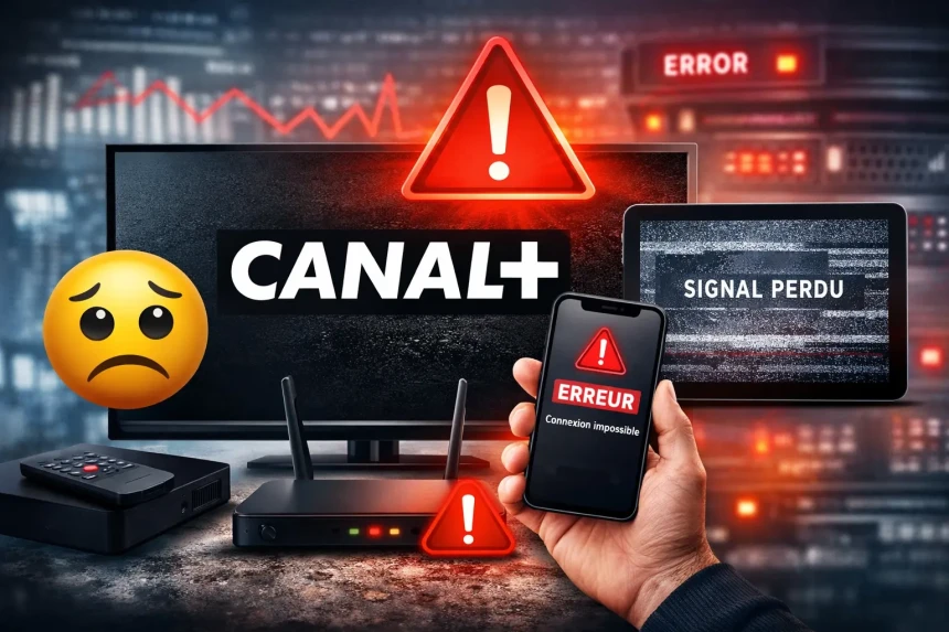 Problèmes de connexion Canal+ en cours